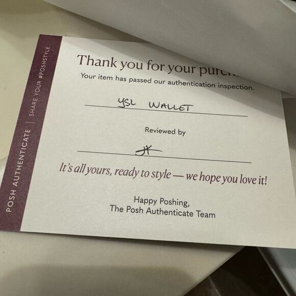 Authentic YSL Yves Saint Laurent Croc Embossed Glossy Zip Wallet Full Inclusion - Picture 10 of 10